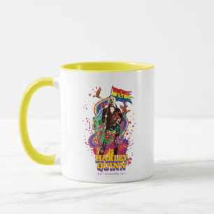 The Suicide Squad Harley Quinn Flowers & Rainbow Mug