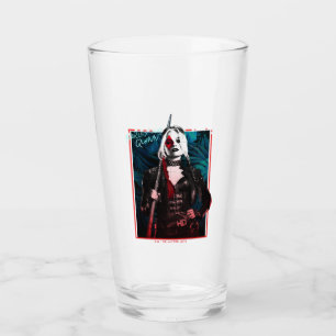 The Suicide Squad Harley Quinn & Green Ferns Glass