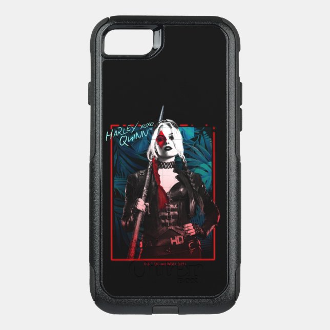 The Suicide Squad | Harley Quinn & Green Ferns Otterbox iPhone Case (Back)
