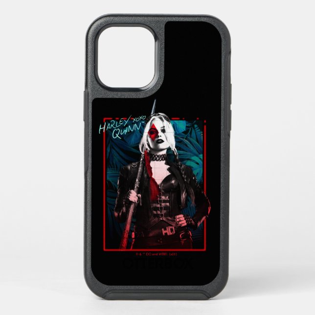 The Suicide Squad | Harley Quinn & Green Ferns Otterbox iPhone Case (Back)