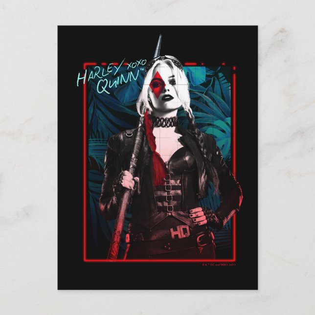 The Suicide Squad | Harley Quinn & Green Ferns Postcard (Front)