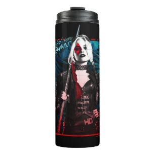 The Suicide Squad Harley Quinn & Green Ferns Thermal Tumbler