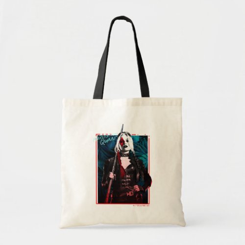 The Suicide Squad  Harley Quinn  Green Ferns Tote Bag