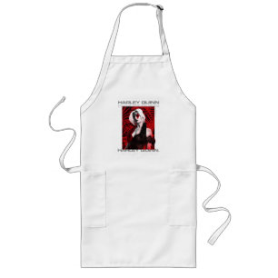 The Suicide Squad   Harley Quinn Red Fern Portrait Long Apron