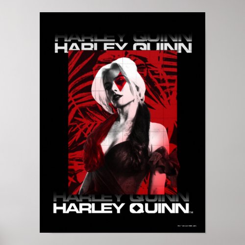 The Suicide Squad  Harley Quinn Red Fern Portrait Poster