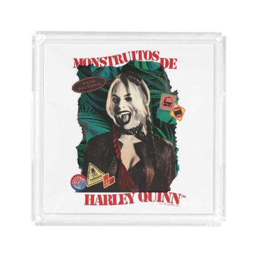 The Suicide Squad  Harley Quinn Winking Acrylic Tray