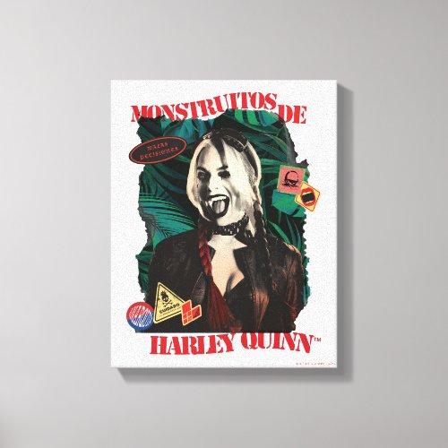 The Suicide Squad  Harley Quinn Winking Canvas Print
