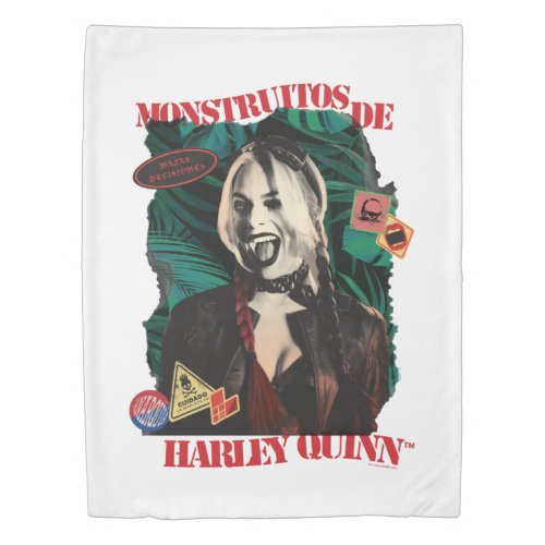 The Suicide Squad  Harley Quinn Winking Duvet Cover