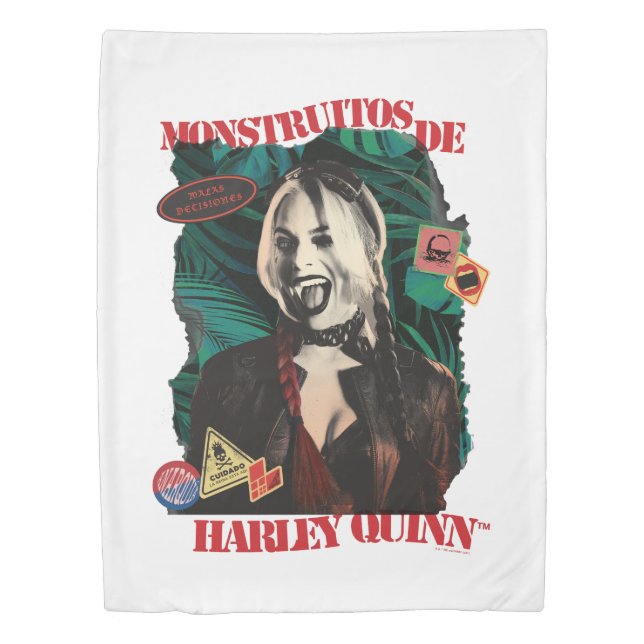 The Suicide Squad | Harley Quinn Winking Duvet Cover (Front)