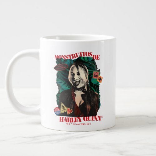 The Suicide Squad  Harley Quinn Winking Giant Coffee Mug