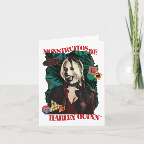 The Suicide Squad  Harley Quinn Winking Note Card