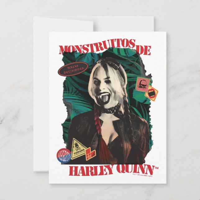 The Suicide Squad | Harley Quinn Winking Note Card (Front)