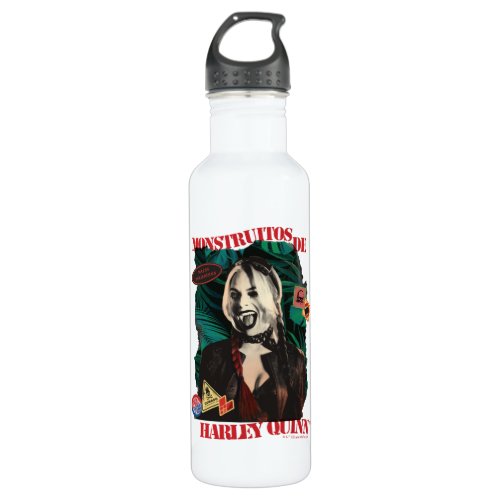 The Suicide Squad  Harley Quinn Winking Stainless Steel Water Bottle