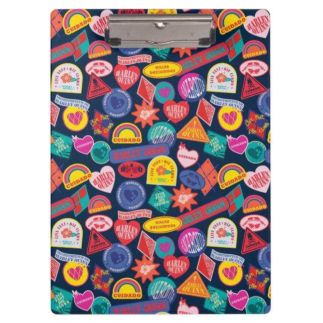The Suicide Squad | Mr. Harley Quinn Badge Pattern Clipboard (Front)