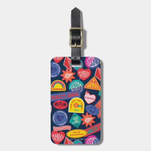 The Suicide Squad  Mr Harley Quinn Badge Pattern Luggage Tag