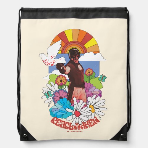 The Suicide Squad  Peacemaker Flowers  Sunshine Drawstring Bag