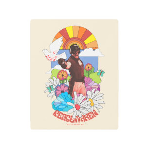 The Suicide Squad Peacemaker Flowers & Sunshine Metal Print