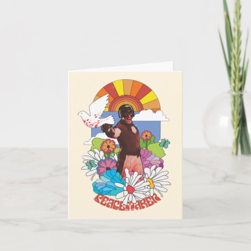 The Suicide Squad  Peacemaker Flowers  Sunshine Note Card