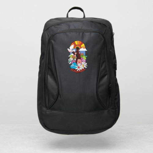 The Suicide Squad  Peacemaker Flowers  Sunshine Port Authority Backpack