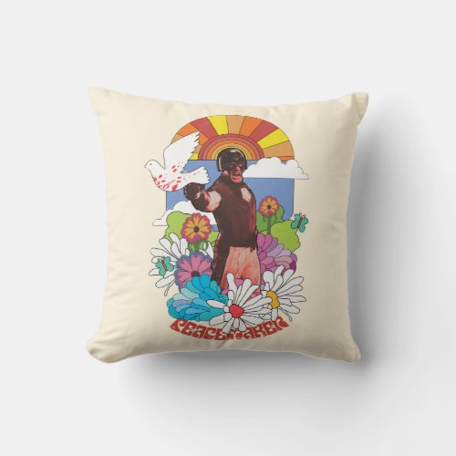 The Suicide Squad  Peacemaker Flowers  Sunshine Throw Pillow