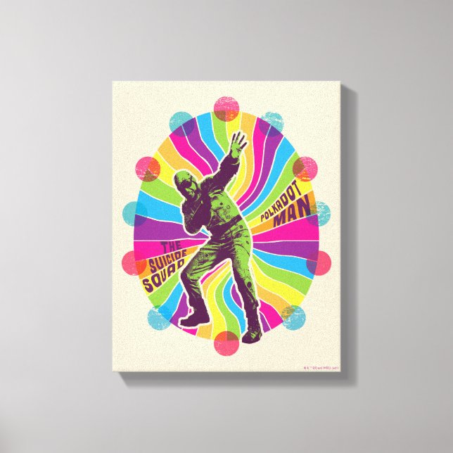 The Suicide Squad | Polka-Dot Man Psychedelic Canvas Print (Front)
