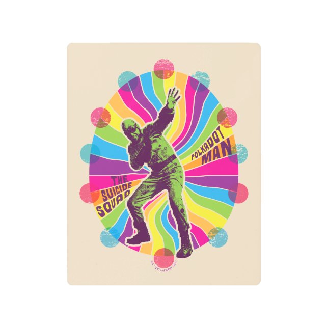 The Suicide Squad | Polka-Dot Man Psychedelic Metal Print (Front)