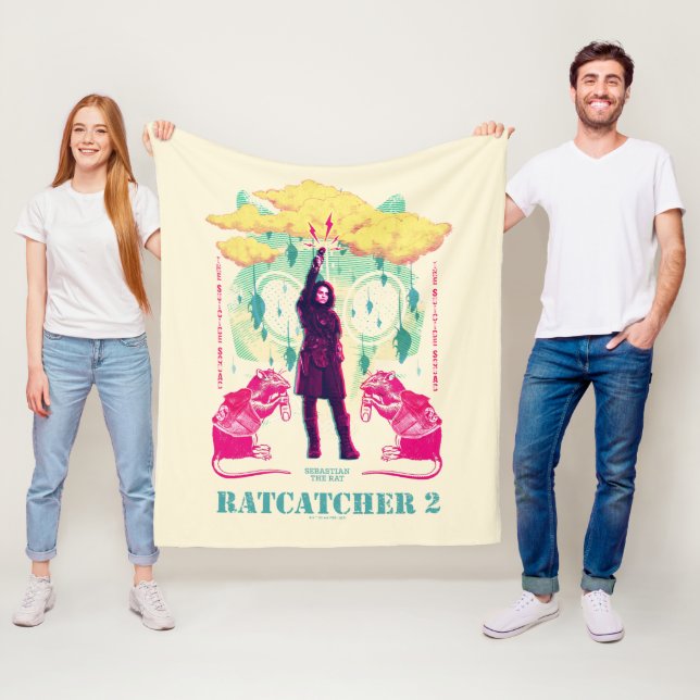 The Suicide Squad | Ratcatcher 2 Illustration Fleece Blanket (In Situ)