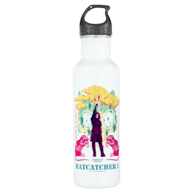 The Suicide Squad | Ratcatcher 2 Illustration Stainless Steel Water Bottle (Front)