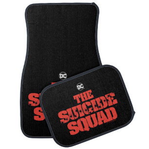 The Suicide Squad Red and Black Logo Car Floor Mat