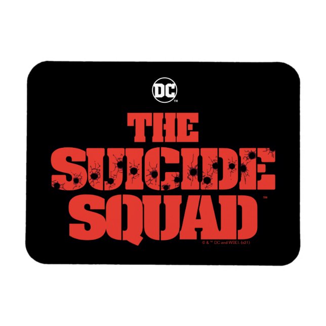 The Suicide Squad | Red and Black Logo Magnet (Horizontal)