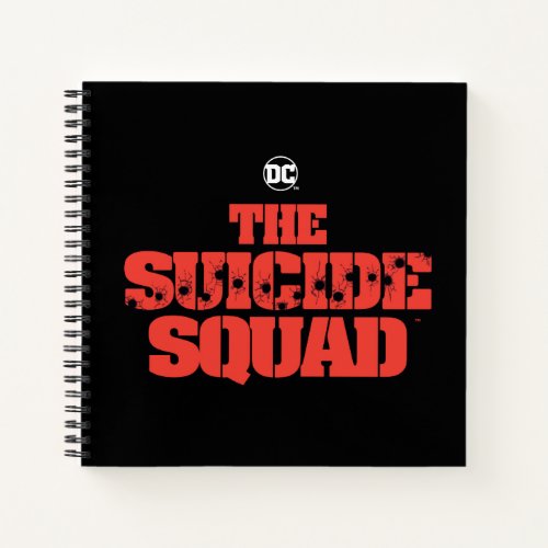 The Suicide Squad  Red and Black Logo Notebook