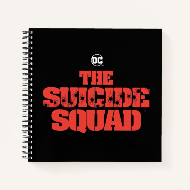 The Suicide Squad | Red and Black Logo Notebook (Front)