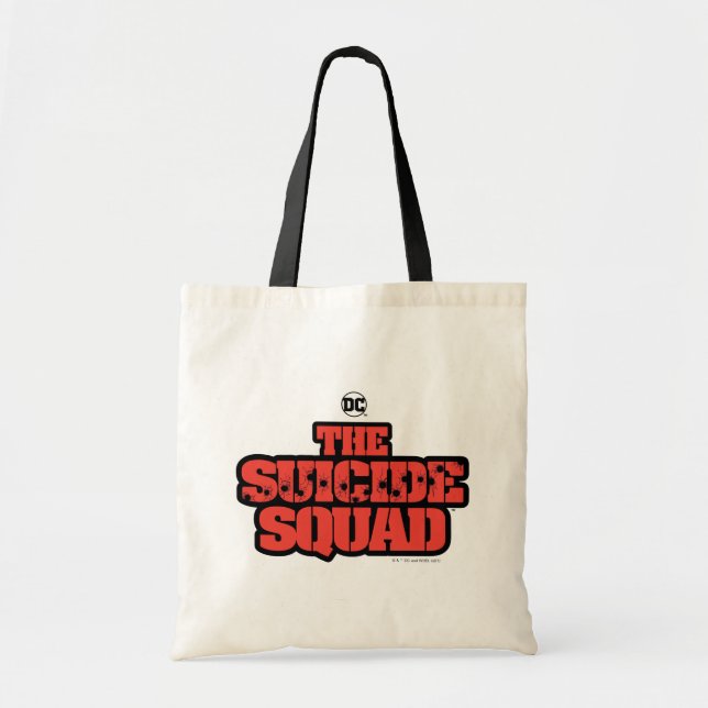 The Suicide Squad | Red and Black Logo Tote Bag (Front)