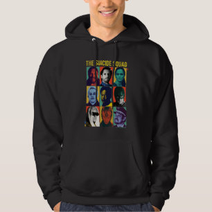 The Suicide Squad   Retro Grid With Amanda Waller Hoodie