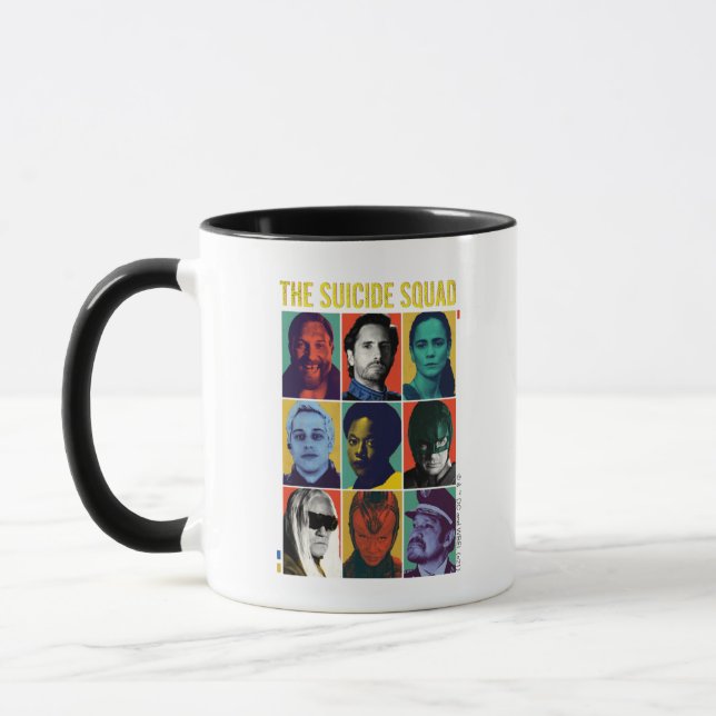 The Suicide Squad | Retro Grid With Amanda Waller Mug (Left)