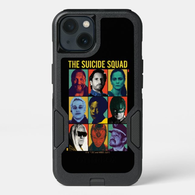 The Suicide Squad | Retro Grid With Amanda Waller Otterbox iPhone Case (Back)