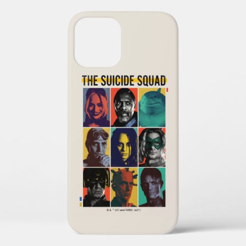 The Suicide Squad  Retro Grid With Harley Quinn iPhone 12 Case