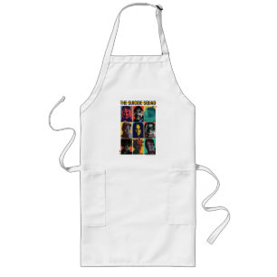 The Suicide Squad Retro Grid With Harley Quinn Long Apron