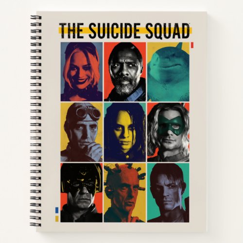 The Suicide Squad  Retro Grid With Harley Quinn Notebook