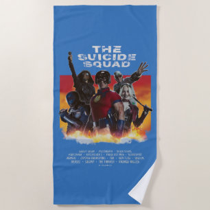 The Suicide Squad Retro-Style Movie Poster Beach Towel