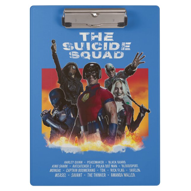 The Suicide Squad | Retro-Style Movie Poster Clipboard (Front)