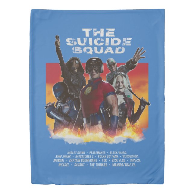 The Suicide Squad | Retro-Style Movie Poster Duvet Cover (Front)