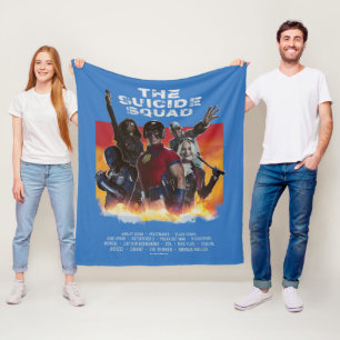The Suicide Squad Retro-Style Movie Poster Fleece Blanket