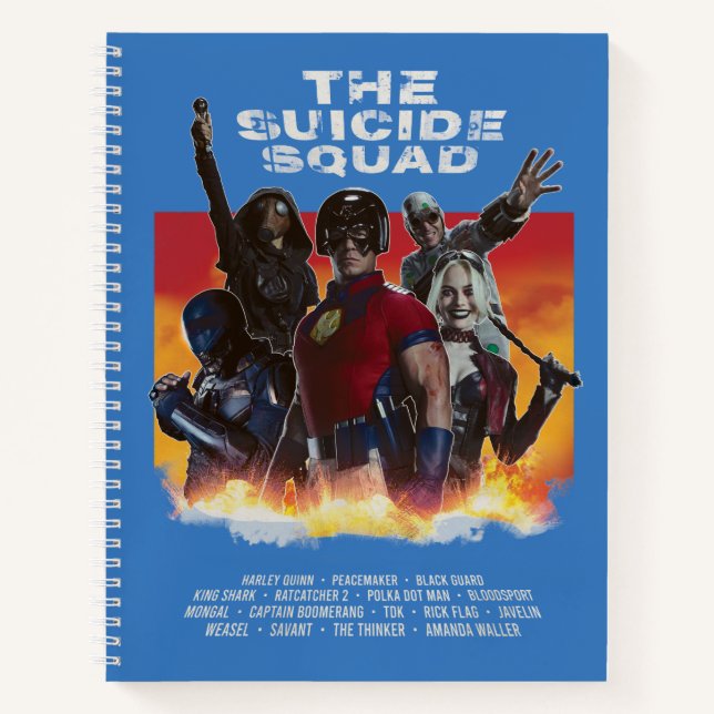 The Suicide Squad | Retro-Style Movie Poster Notebook (Front)