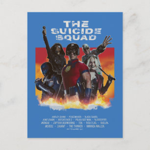 The Suicide Squad Retro-Style Movie Poster Postcard