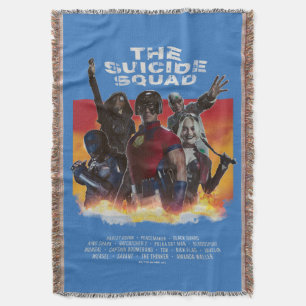The Suicide Squad Retro-Style Movie Poster Throw Blanket