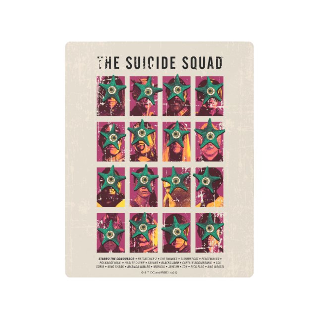 The Suicide Squad | Starro Squad Edition Metal Print (Front)
