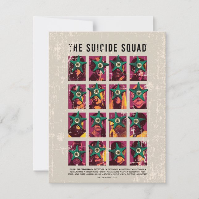 The Suicide Squad | Starro Squad Edition Note Card (Front)