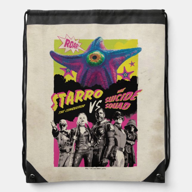 The Suicide Squad | Starro Vs The Suicide Squad Drawstring Bag (Front)