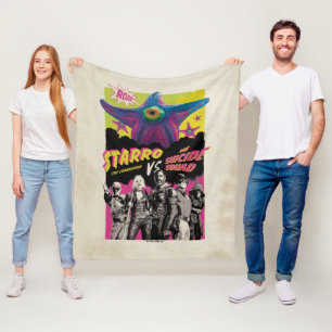The Suicide Squad Starro Vs The Suicide Squad Fleece Blanket